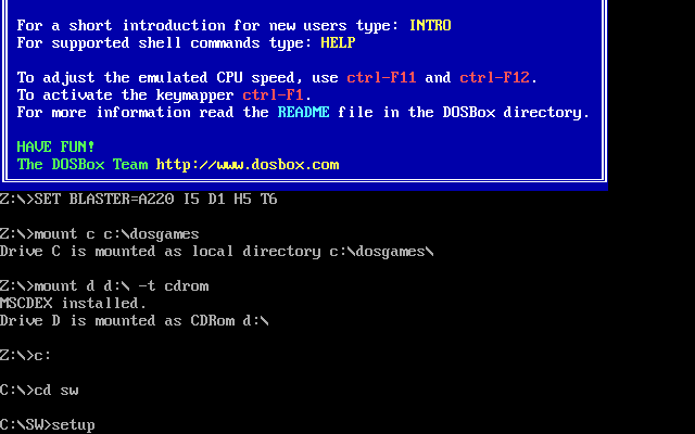 Shadow Warrior DOSBox Setup