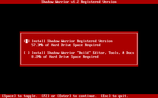 Shadow Warrior DOSBox Setup