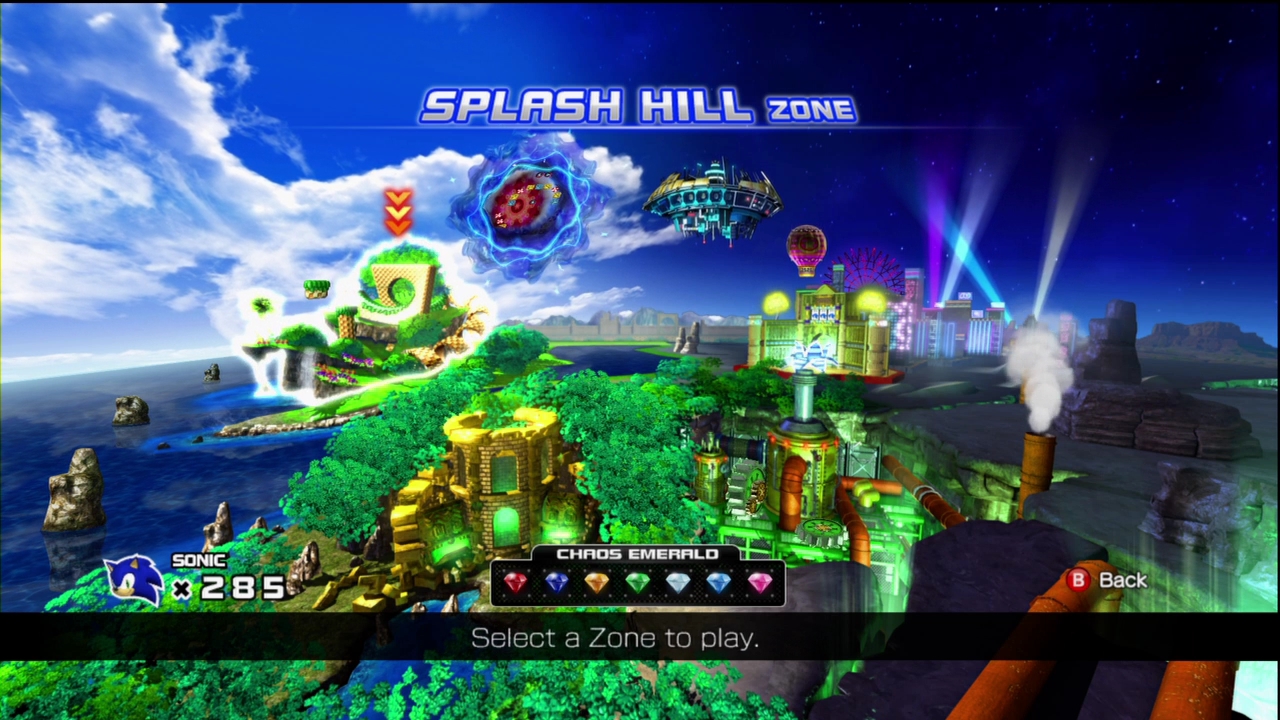 Sonic 4 Episode 1 Map