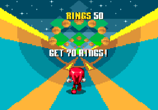 Knuckles in the Half-Pipe Special Stage