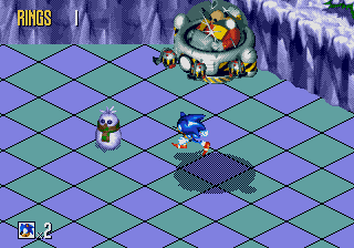 Diamond Dust Zone Act 3 Robotnik (Mega Drive/Genesis)