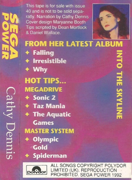 Cathy Dennis SEGA Tape