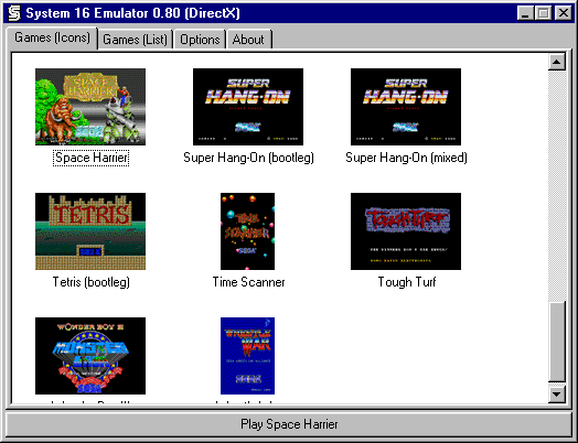 System 16 Emulator
