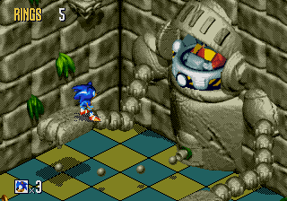 Rusty Ruin Zone Act 3 Robotnik (Mega Drive/Genesis)