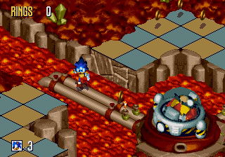 Volcano Valley Zone Act 3 Robotnik (Mega Drive/Genesis)