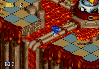 Volcano Valley Zone Act 3 Robotnik (Mega Drive/Genesis)