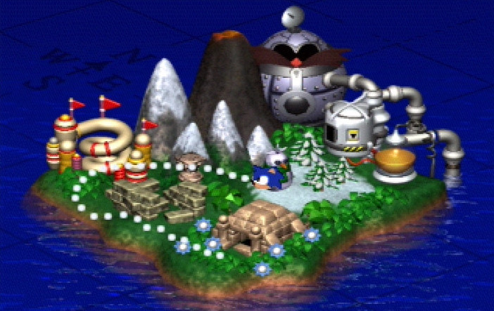 Sonic 1 South Island Map